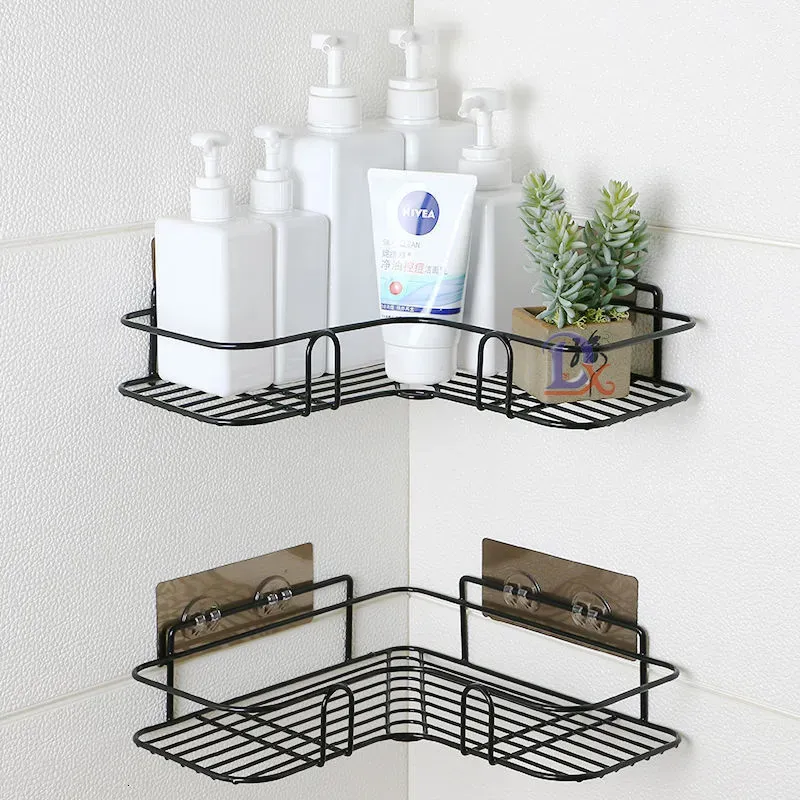Self-Adhesive Metal Corner Shelf Rack Self-Adhesive Metal Corner Shelf Rack